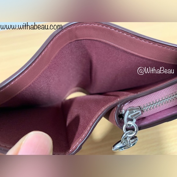 Coach Snap Wallet - Silver/Metallic Lilac (Limited Edition) - Picture 8 of 10